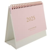LIYUNMIAO Spiral Binding Calendar Year Calendar Desk Calendar Office Calendar Desk Calendar